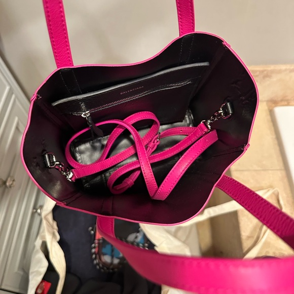 Balenciaga Pink Tote Bag Structured Leather - Picture 3 of 6